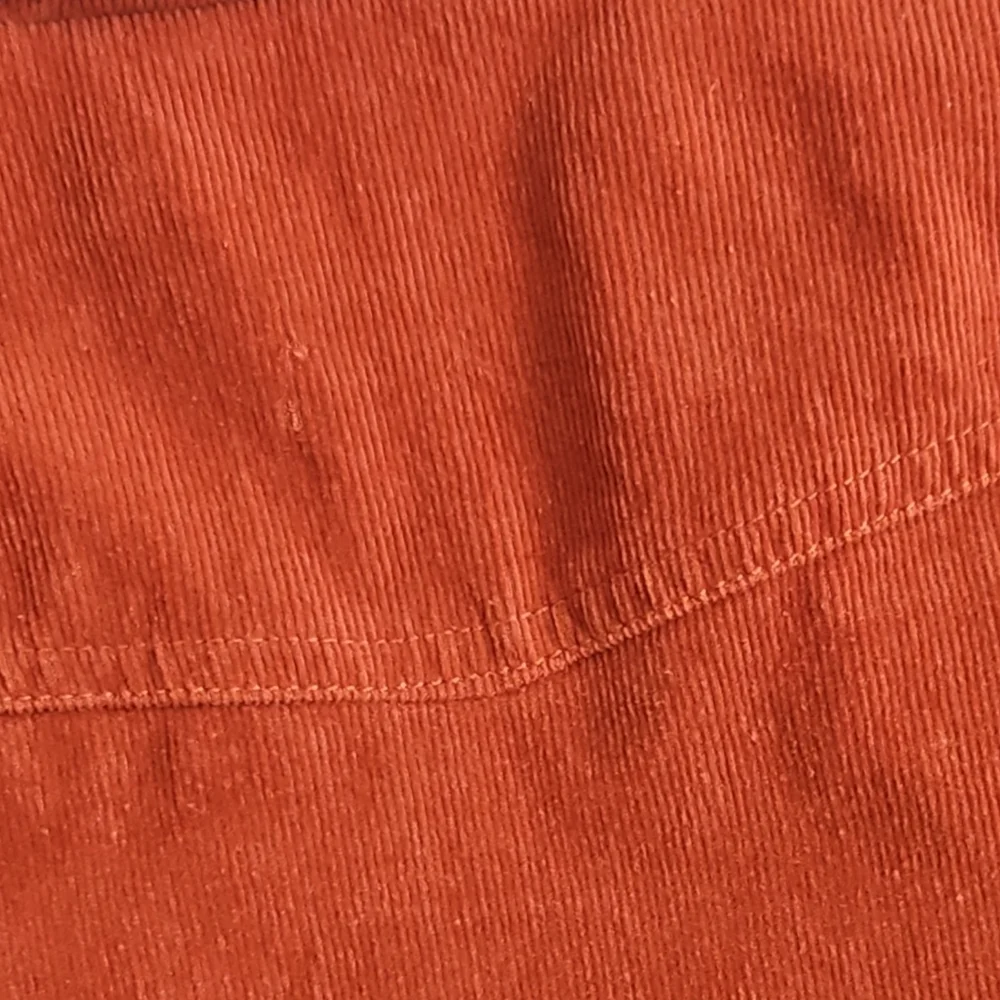 GB Girls Corduroy Jacket Size Small Orange White Sherpa